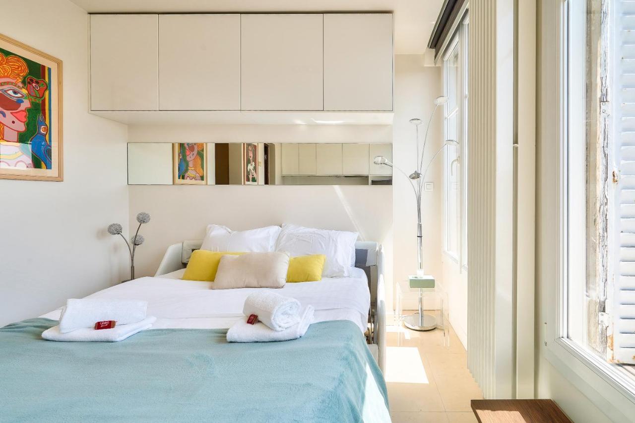 Designed Studio With Ac-Terrasse Vue Tour Eiffel París Exterior foto