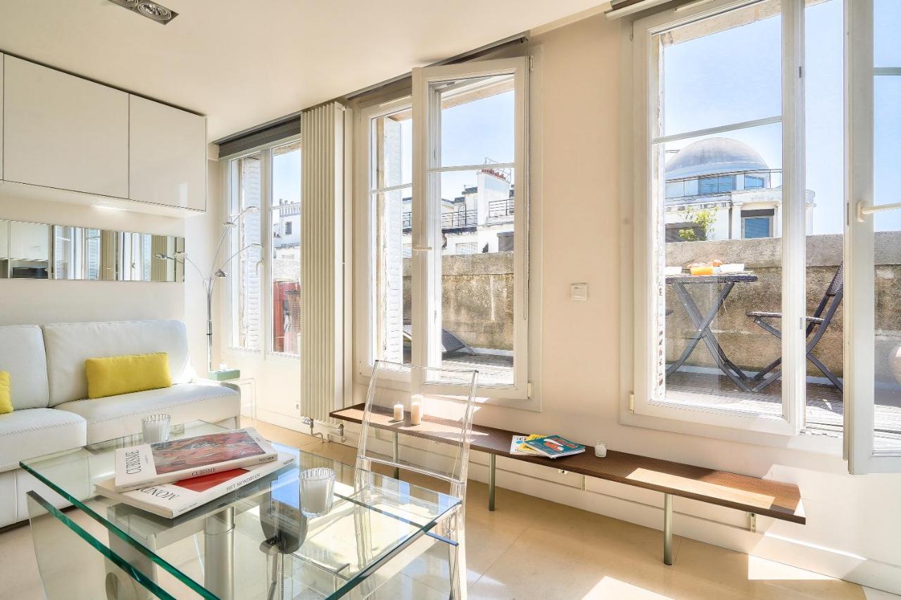 Designed Studio With Ac-Terrasse Vue Tour Eiffel París Exterior foto