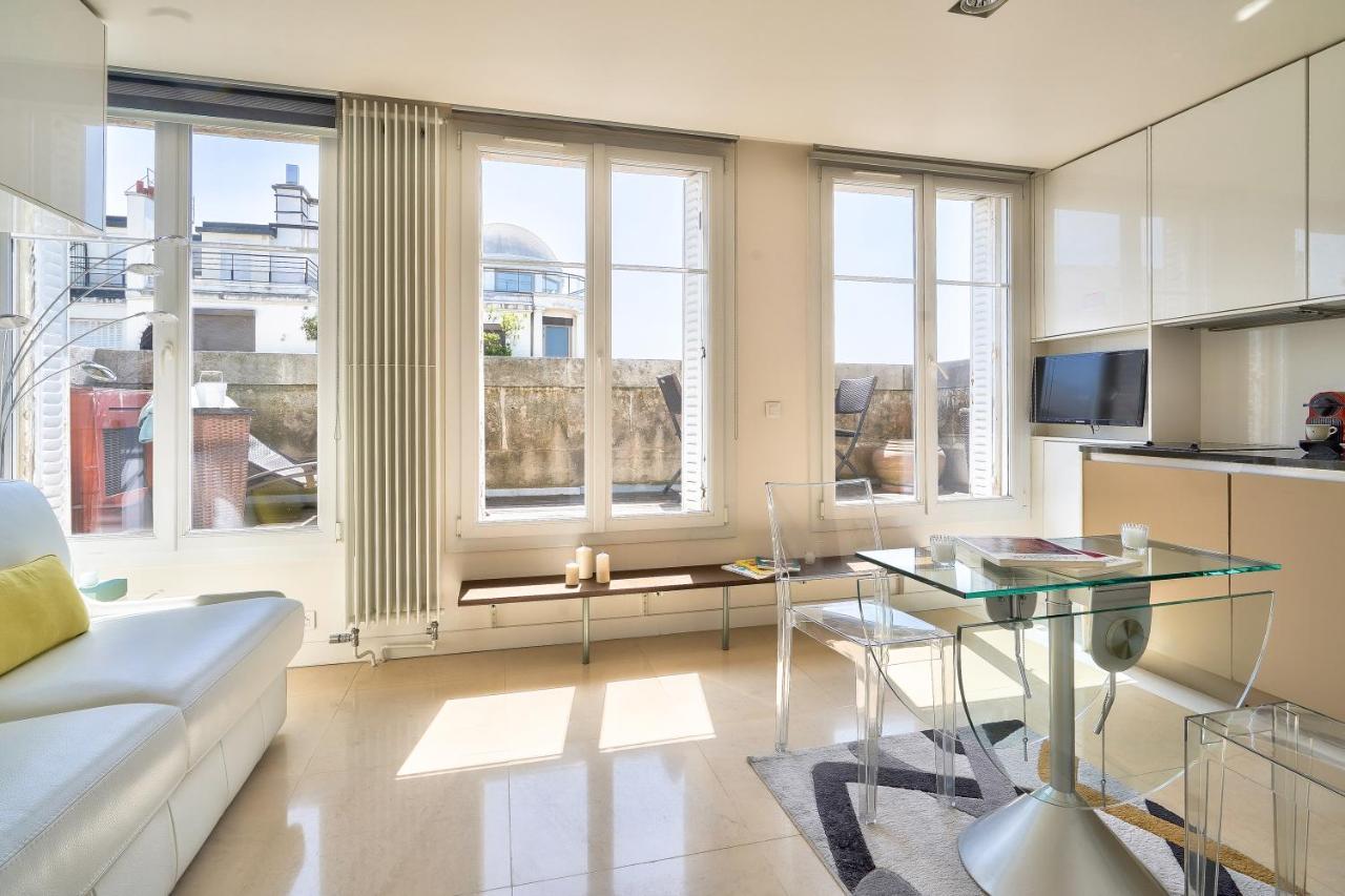Designed Studio With Ac-Terrasse Vue Tour Eiffel París Exterior foto