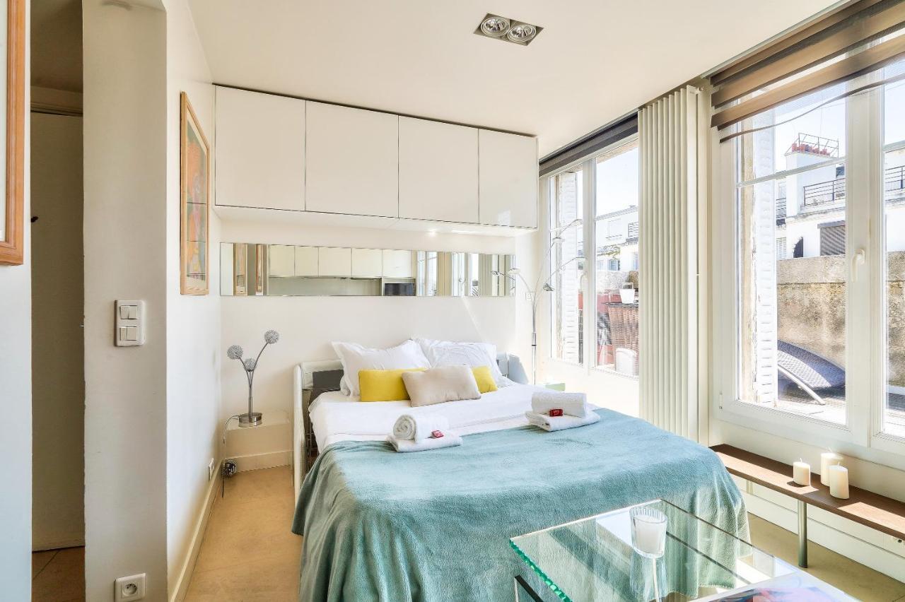 Designed Studio With Ac-Terrasse Vue Tour Eiffel París Exterior foto